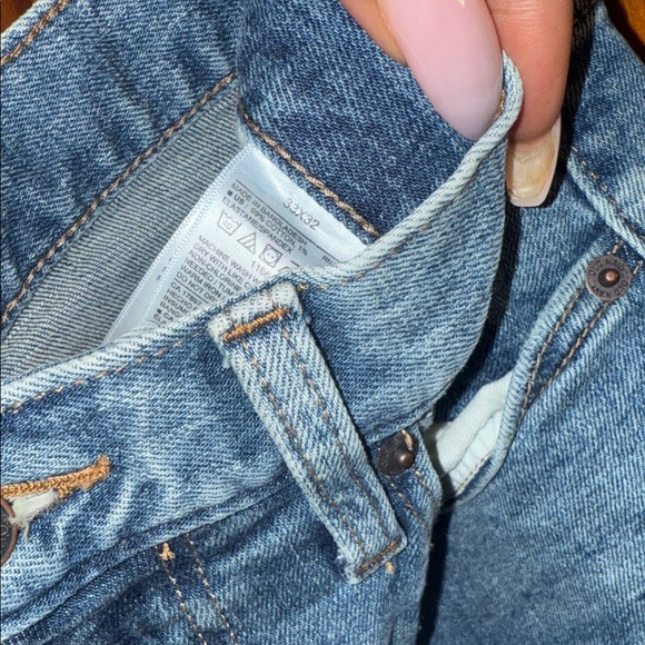 Old Navy Men's Ripped Skinny Jeans - Dark Blue - Picture 3 of 6